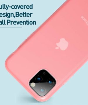 Luxusné ochranné puzdro pre iPhone 11 Pro MAX Jelly Liquid Silica Gel v transparentnej červenej farbe – Obrázok 7