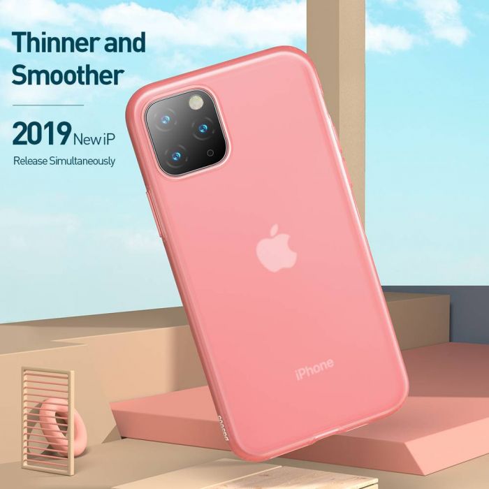 Luxusné ochranné puzdro pre iPhone 11 Pro MAX Jelly Liquid Silica Gel v transparentnej červenej farbe – Obrázok 8