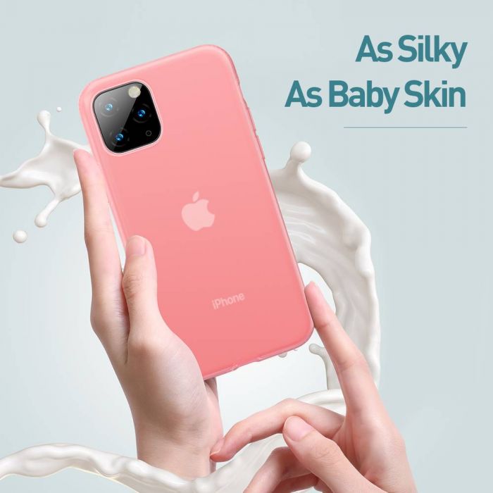 Luxusné ochranné puzdro pre iPhone 11 Pro MAX Jelly Liquid Silica Gel v transparentnej červenej farbe – Obrázok 11