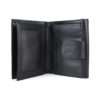 Luxusná kožená unisex peňaženka č.8146 v čiernej farbe