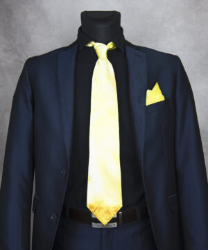 Luxusná hodvábna kravata + vreckovka LIMITED_03, Výroba na Slovensku