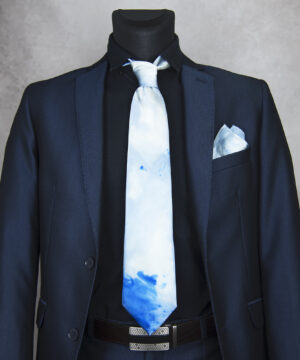 Luxusná hodvábna kravata + vreckovka LIMITED_06, Výroba na Slovensku