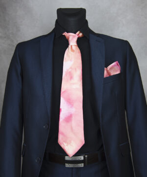 Luxusná hodvábna kravata + vreckovka LIMITED_07, Výroba na Slovensku