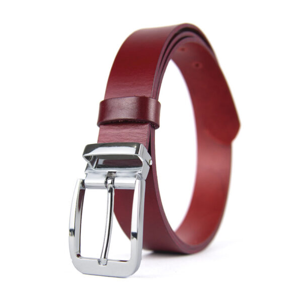 Luxusný kožený opasok CLASSIC SILVER, šírka 3.3cm, Výroba na Slovensku - Image 5