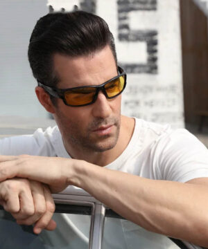 Dizajnové polarizované okuliare pre šoférov s lesklým rámom