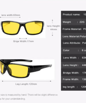 Dizajnové polarizované okuliare pre šoférov s lesklým rámom