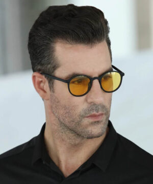 Polarizované okuliare pre šoférov a na šport s okrúhlym rámom