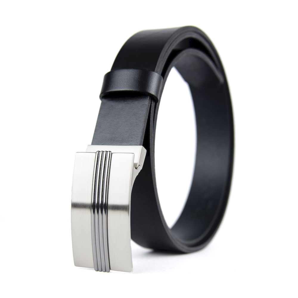 Luxusný kožený opasok BOX, šírka 3.3cm, Slovenská výroba