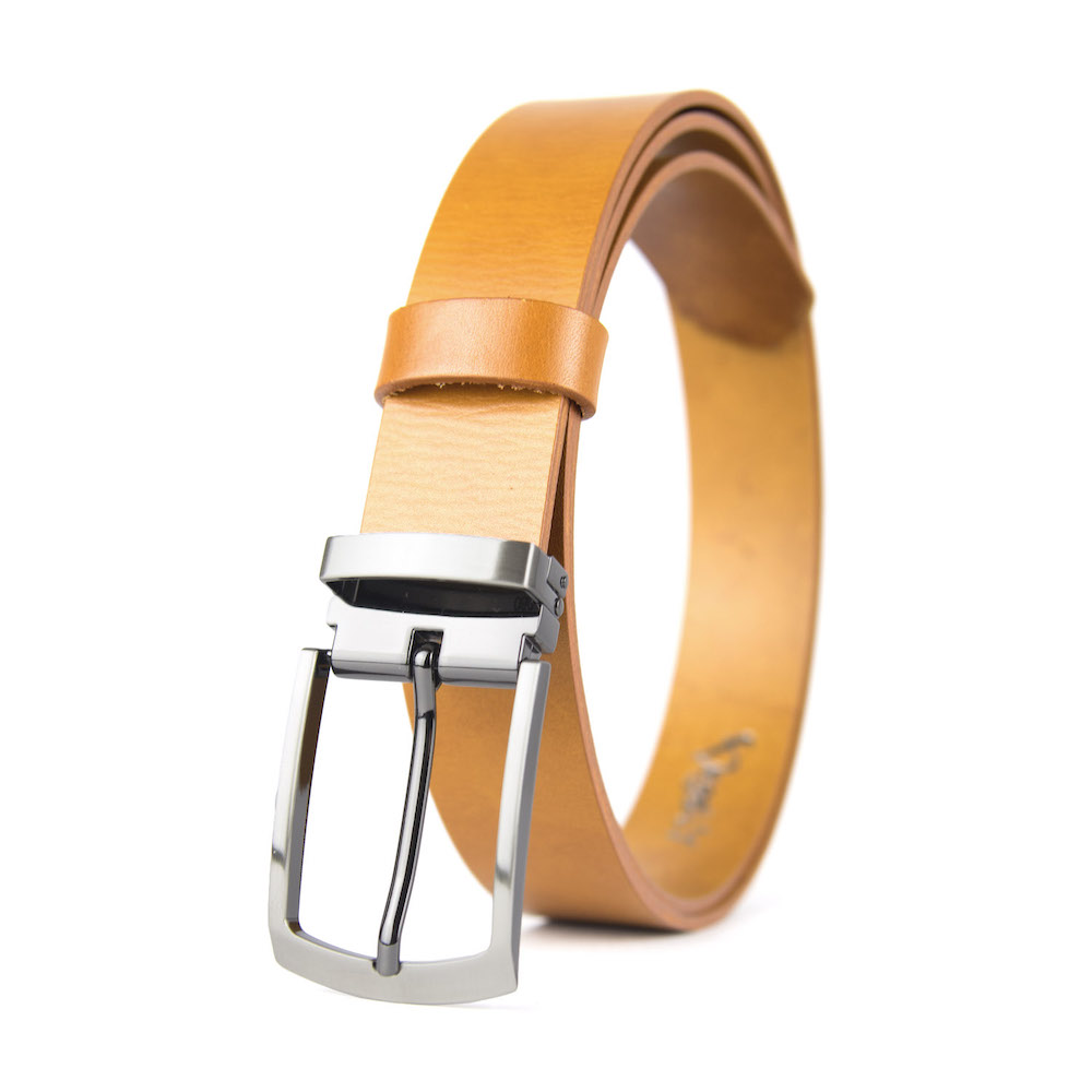 Luxusný kožený opasok GUN RIDE, šírka 3.3cm, Slovenská výroba – Obrázok 2