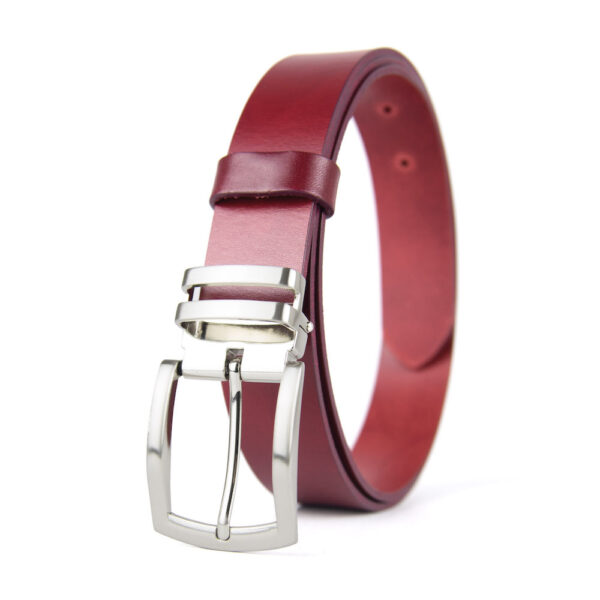 Luxusný kožený opasok DUAL, šírka 3.3cm, Slovenská výroba - Image 2