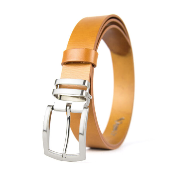 Luxusný kožený opasok DUAL, šírka 3.3cm, Slovenská výroba - Image 5