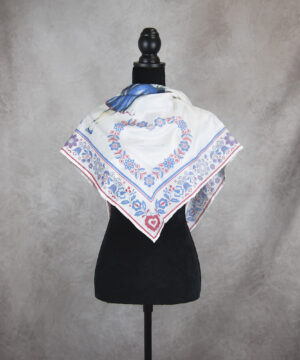 Luxusná hodvábna šatka TANEČNICA, 90 x 90cm, Vyrobené na Slovensku