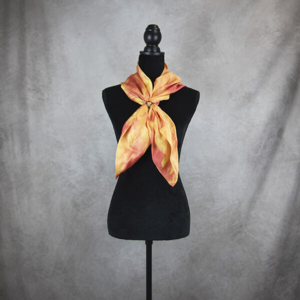 Luxusná hodvábna šatka LIMITED_023, Vyrobené na Slovensku, 90 x 90cm - Image 4