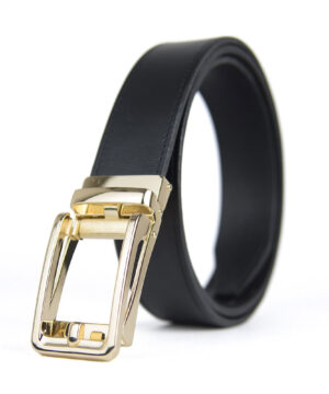 Luxusný opasok z pravej kože s automatickou prackou GOLD BELT
