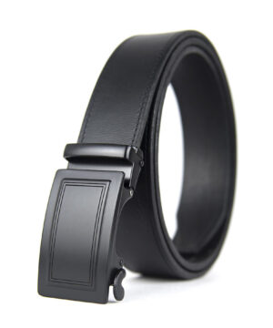 Luxusný opasok z pravej kože s automatickou prackou BLACK FRAME