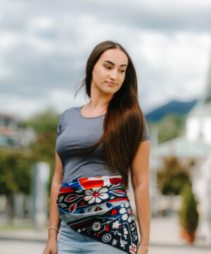 Luxusná hodvábna šatka SLOVENSKÁ VLAJKA, 90 x 90cm, Vyrobené na Slovensku – Obrázok 12