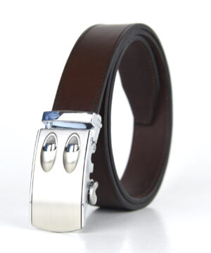 Alternative view of Luxusný kožený opasok s automatickou prackou BULLETS