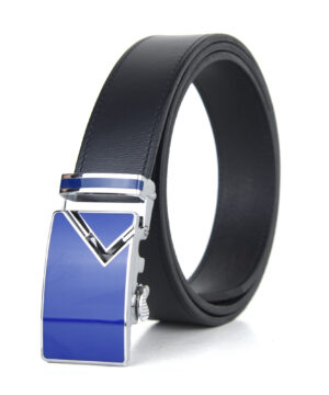 Luxusný kožený opasok s automatickou prackou BLUE TOP