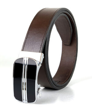 Alternative view of Luxusný kožený opasok s automatickou prackou BLACK VIPER