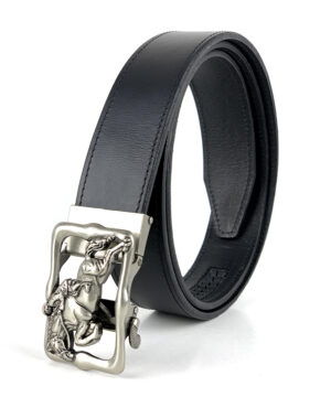 Luxusný kožený opasok s automatickou prackou SILVER HORSE