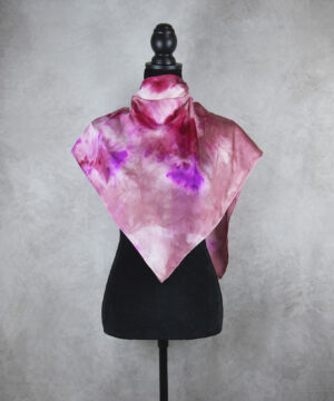 Luxusná hodvábna šatka LIMITED_215, Ručná výroba na Slovensku, 90 x 90cm