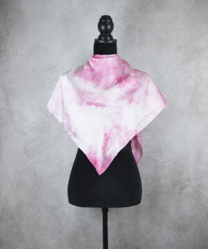 Luxusná hodvábna šatka LIMITED_216, Ručná výroba na Slovensku, 90 x 90cm