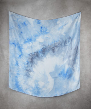 Alternative view of Luxusná hodvábna šatka LIMITED_223, Ručná výroba na Slovensku, 90 x 90cm