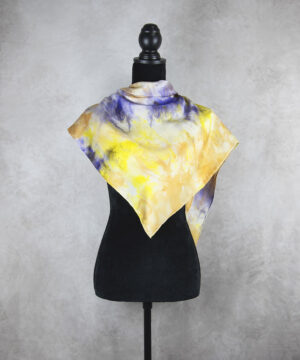 Luxusná hodvábna šatka LIMITED_225, Ručná výroba na Slovensku, 90 x 90cm