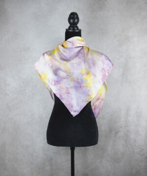 Luxusná hodvábna šatka LIMITED_226, Ručná výroba na Slovensku, 90 x 90cm