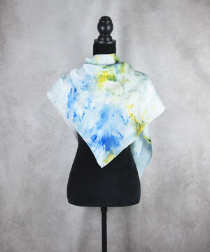 Luxusná hodvábna šatka LIMITED_238, Ručná výroba na Slovensku, 90 x 90cm