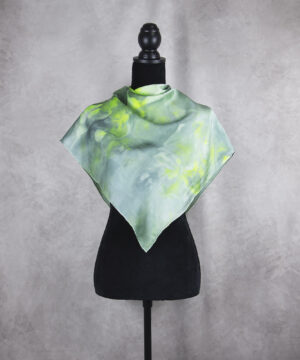 Luxusná hodvábna šatka LIMITED_242, Ručná výroba na Slovensku, 90 x 90cm