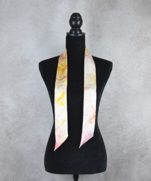 Luxusná stuhová hodvábna šatka, LIMITED_005, Ručná výroba na Slovensku