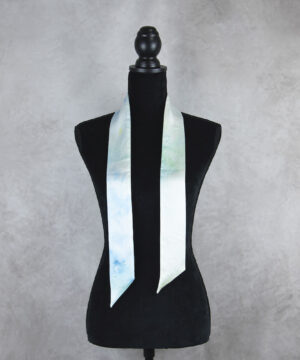 Luxusná stuhová hodvábna šatka, LIMITED_008, Ručná výroba na Slovensku