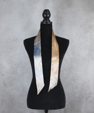 Luxusná stuhová hodvábna šatka, LIMITED_014, Ručná výroba na Slovensku