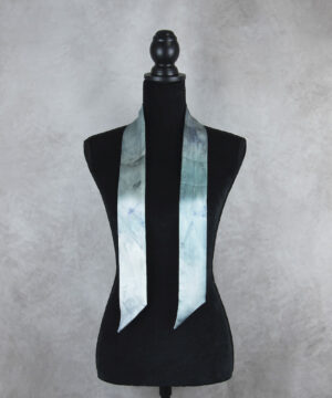 Luxusná stuhová hodvábna šatka, LIMITED_017, Ručná výroba na Slovensku