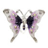 Ozdoba pre šatku či šál v podobe ružového motýľa
