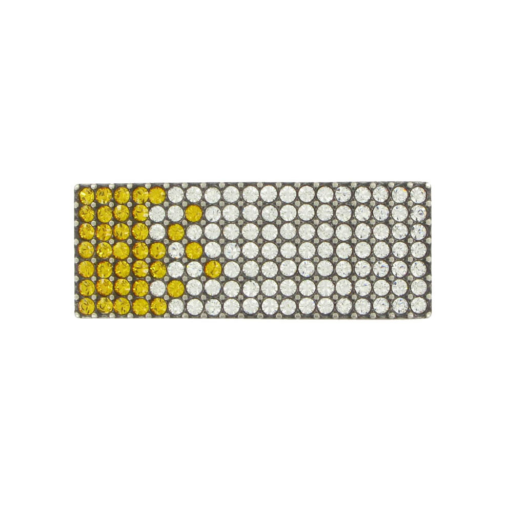 Luxusná kovová pracka SWAROVSKI YELLOW, 20mm