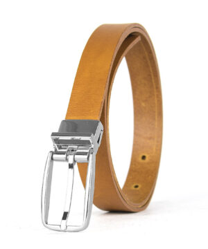 Alternative view of Luxusný dámsky kožený opasok PRIMEHIDE SILVER, šírka 2.5cm, Ručná výroba na Slovensku