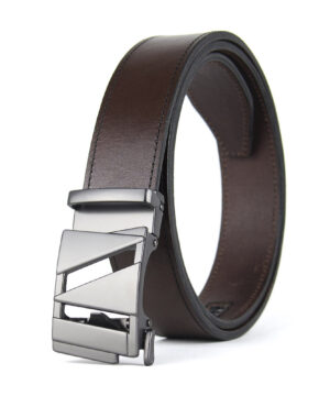Alternative view of Luxusný kožený opasok s automatickou prackou SURVEX