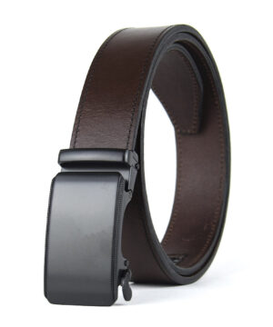 Alternative view of Luxusný kožený opasok s automatickou prackou RAGNAR