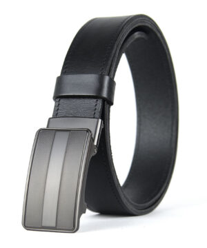 Luxusný kožený opasok s brzdou, šírka 3.5cm - CARBON