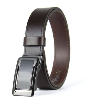 Alternative view of Luxusný kožený opasok s brzdou, šírka 3.5cm - GRAPHITE CORE