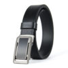 Luxusný kožený opasok s brzdou, šírka 3.5cm - NICKEL CORE