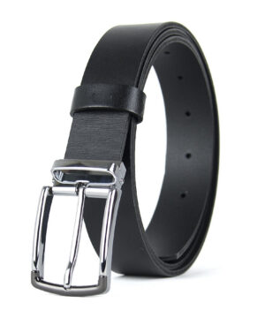 Luxusný kožený opasok SILVERLINE, šírka 3.3cm, Výroba na Slovensku