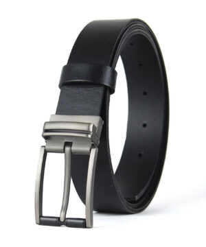 Luxusný kožený opasok TITAN SHADOW, šírka 3.3cm, Výroba na Slovensku