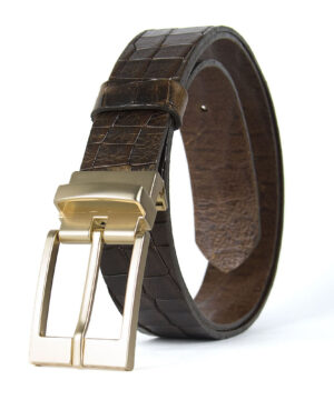 Alternative view of Luxusný kožený opasok s dezénom AURELIA, šírka 3.3cm, Výroba na Slovensku