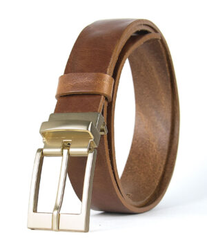 Luxusný kožený opasok s dezénom AURELIA, šírka 3.3cm, Výroba na Slovensku