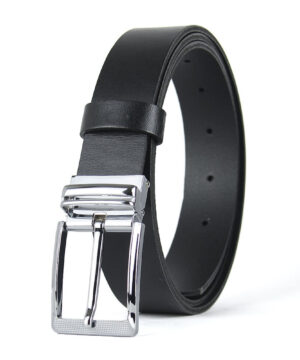 Luxusný kožený opasok OBSIDIAN, šírka 3.3cm, Výroba na Slovensku