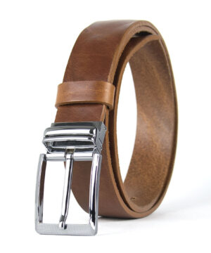 Luxusný kožený opasok s dezénom OBSIDIAN, šírka 3.3cm, Výroba na Slovensku