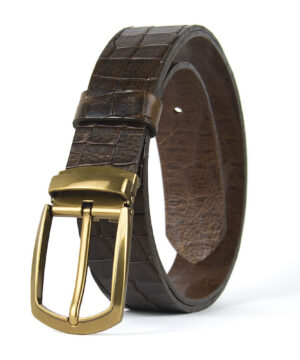 Alternative view of Luxusný kožený opasok s dezénom HERITAGE, šírka 3.3cm, Výroba na Slovensku